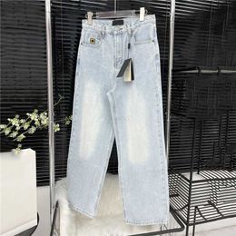 Women's Jeans Classic Letter Jeans Trousers Designer Embroidery Denim Pants for Women High Grade Ladies Jean Pant Streetweare3zi