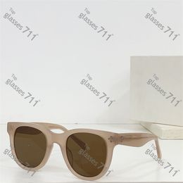 New fashion round frame woman sunglasses designer brand men outdoor Prevent UV black oversized glasses polarized PC frame 40194 original box