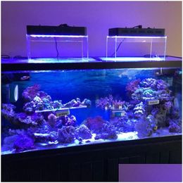 Grow Lights Fl Spectrum Led Aquarium Light Bluetooth Control Dimmable Marine For Coral Reef Fish Tank Plant Drop Delivery Lighting Ind Dhslc