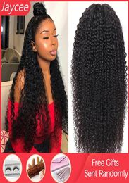 13x6 Lace Front Wig Curly Human Hair Wig Brazilian Remy Hair Jerry Curl Lace Front Human Wigs Perruque Cheveux Humain8287866
