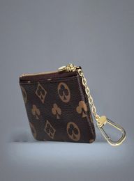 KEY POUCH Car keychain Mini wallet Designer Fashion Womens Mens Credit Card Holder Coin Purse Bag Charm Come bags1823495