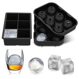 6 Grid Round Square Ice Cube Ball Large Maker For Whiskey Cocktails and Homemade Keep Drinks Chilled Mould 240529