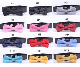 Children New Fashion Formal Cotton Kid Classical Bowties Butterfly Wedding Party Pet Bowtie Tuxedo Ties Polka Dot Boys Bow Tie7570438