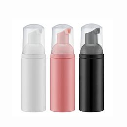 Travel Empty Foam Pump Bottle,Plastic Pump Bottle,Empty Foaming Liquid Soap Dispensers for Lash Shampoo, Hand Soap, Foaming Cleaner Pink Black White