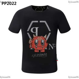 Plein Shirt New Style Philipe Plein Shirt Men T-Shirt Designer Shirt Skull Diamond T Shirt Dollar Brown Bear Brand High Quality Skulls Paris T-Shirt PP Polo S Ff4