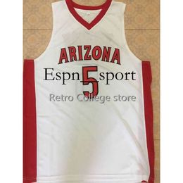 T9 23 Hollis-Jefferson 5 stanley johnson 0 Gilbert Arenas 20 Amar'e Stoudemire Arizona Wildcats Basketball Jerseys Embroidery Stitched Custom