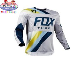 Kids Downhill Jersey bmx Mountain Bike Mtb Shirt OffRoad Dh Motorcycle Jersey Moto Cross Sportswear Clothing Thxp Bike X05036478460