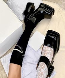 Dress Shoes Black Punk Chunky Designer Platform Mary Janes Heels Women Patent Leather Square Toe Goth High Pumps2615638
