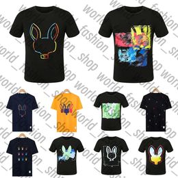 Disigner Shirtcasual T Mens Womens Skeleton 2024 Design Multi Style Men Shirt Fashion Designer Tshirt Couple Psyco Bunny Shirt Short Sleeve Size M-3Xl 238
