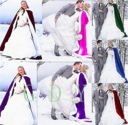Elegant Cheap 2016 Warm Bridal Cape ivory White Winter Fur Coat Women Wedding bolero Jacket Bridal Cloaks Wedding Coat bridal wint4986821