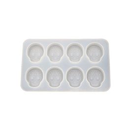 Moulds Sile 8 Cavity Skl Resin Mould Semi Transparent Flexible Diy Polymer Clay Epoxy Mod Jewellery Pendant Making Drop Delivery Tools Equ Dhdhg