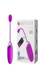 PRETTY LOVE USB Rechargeable Bluetooth Vibrator Wireless App Remote Control Vibrators for Women Vibrating Sex Toys Clit Egg Vi CX21443700