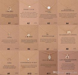 Dogeared Europe and America South Korea Elephant Unicorn Alloy Clavicle Chain Key Necklace Horse Pendant Female Jewellery Card9959285