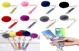 Keychains Accessories Social Distancing Touchless Tool Nails Key Rings Puller Card Grabber Extractor Keychain3047456