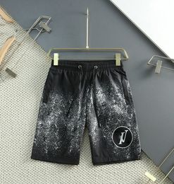 Designer franska märke män shorts 100% bomull lyxiga män korta sport sommar designer mäns byxor hög kvalitet bred ben casual byxor brev tryck a11