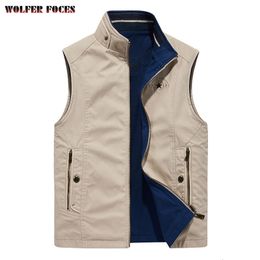 Spring Outdoor Vest Custom Luxury Jackets Mens Bomber Camping Jackets Autumn Fashionable Bigsize Sleevelesswo Vest Military Coat 240601
