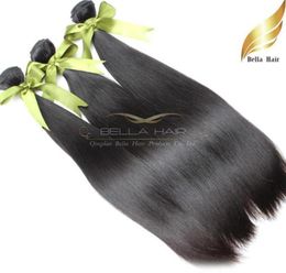 Malaysian Virgin Human Hair Extensions Silky Straight HairBundles Wefts 8A 3pclot Natural Black 8quot30quot27108198053357