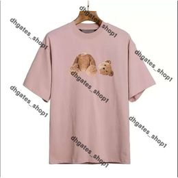 Summer Kids T-Shirts Bear Baby Palm Angle Shirt Boys Girls Stylist Clothes Tee Palmeiras Shirt Children Youth Toddler Printed Short Sleeve Angles Tees Angel Palm 034
