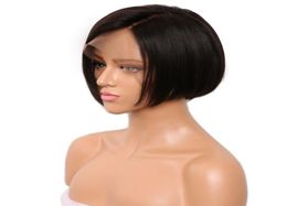 6inch Straight Wig Brazilian 360 Lace Frontal Wig Pre Plucked With Baby Hair Lace 360 Short Bob Wig Bleached Knots Remy Evermagic 5649710
