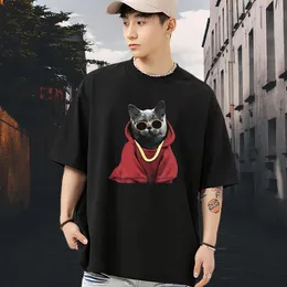 Brand Men T Shirts Floral Print Tshirt for Man Woman High Street Hip Hop Crew Neck Cotton Breathable Soft Clothes