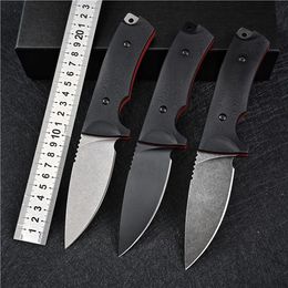 Hotsale Fixed Blade Knife Stonewashed VG10 Black G10 Handle Hunting Camping Survival Tactical Straight Knives Outdoor EDC Tools Cehlv