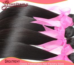 Factory s High Indian Hair Straight Hair Weaves Soft 34PCSLot Quality Outlet Greatremy7435194