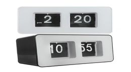 Unique Retro Auto Flip Clock Cube Desk Table Wall Kitchen Simple Modern Design9380437