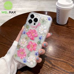 Fashion Red flower phone case For iPhone Pro Max Samsung Galaxy S Shockproof Soft TPU Silicone Protective Cover