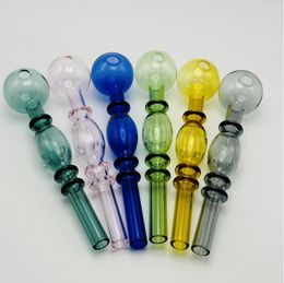 5.5 Inch Alien Style Mid Nubs Designed Glass Oil Burner Pipe With 3cm Big Bubbler Head Bowl