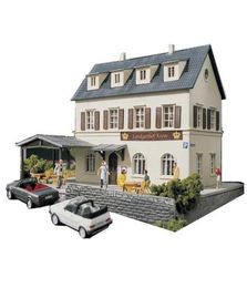 HO scale 187 train Model Town el Architectural model Railway Sand Table Scene Matching ABS Assembly Q06248214340
