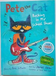 Learning Toys Pete Cat Swinging in My School Shoes Early Education English Picture Short Storey Book Baby Reading G240529
