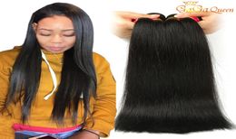 gagaqueen Brazilian Straight Hair 3 Bundles 100 Brazilian virgin human hair Weave Bundles Dyeable 100gpc8850590