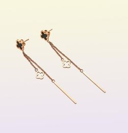 2021 new Charm high grade sense zircon flower tassel earrings South Korean temperament fashion web celebrity earrings long stud wo9049899