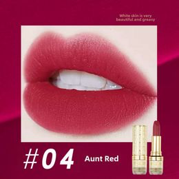 Mack Andy Velvet Essence White Lipstick Hållbart vattentätt utseende God Hot Red Cup Lipstick Ingen fläck BF7