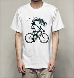 worn out bikes tshirts men funny skeleton bicycle design short sleeve oneck tshirts fashion skull style tops tees2280000
