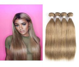 Ash Blonde Straight Hair Weave Bundles 8 Brazilian Malaysian Indian Peruvian Remy Human Hair Extensions 3 Or 4 Bundles 1624 inch5976200