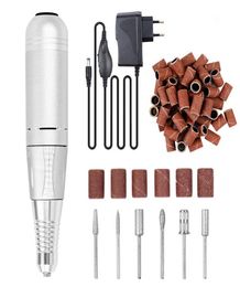 Nail Drill Accessories 35000rpm 18W Pen Electric Machine Portable Professional Manicure Pedicure Mill Cutter File Equipment1359621