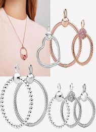 Die neue beliebte 925 Sterling Silber Vermiculit Rose Gold Suspension eignet sich für die primitive Halskette Frau Diy Charm Jewelry9933884