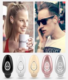 Mini Bluetooth Earphone Hidden Earbuds In Ear Hands With Mic Stereo Sport Bluetooth Headset For Android For IOS Phones3532989
