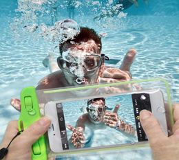 Universal Dry Bag Waterproof case bag PVC Protective Phone Bag Pouch With Compass Bags For iphone 11 Diving Swimming For smart pho7675537