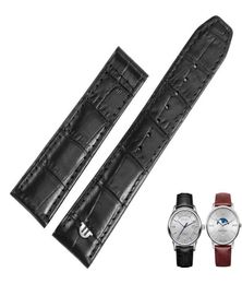 For MAURICE LACROIX Eliros Watchband First Layer Calfskin Wrist Band 20mm 22mm Black Brown Cow Genuine Leather Strap Watch Bands7687691