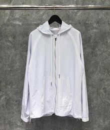 2021 Fashion Brand Jacket Men Cardigans Clothing White Striped Sports Uniform Spring Autumn Hooded Casual Coat X07109621358