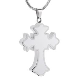 Trendy Design Memorial Ash Keepsake Pendant Cross Urn For Pet Human Ashes Funeral Urn Casket Hold Ashes Fashion Jewelry 2932