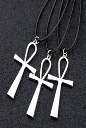 Lot 50pcs Cool Men women039s Ancient Egyptian Ankh Cross Charms Pendants necklaces whole HJ126314316