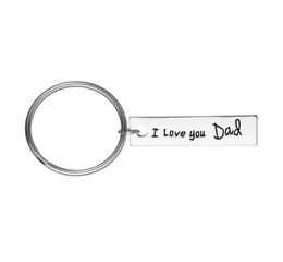 Sell Fathers Day Gifts I Love You Dad Dad My Hero Friend Charm Necklace Keychain Gift For Daddy3960996