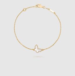 Designer butterfly Bracelet Rose Gold Plated chain Ladies and Girls Valentine039s Day Mother039s Day Engagement Jewelry Fade9116316