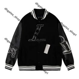 Lvse Designer Mens Varsity Louisvuiotton Jacket Baseball Coat Fashion Womens Jackets Louiseviution Letter Jacket Single Breasted Tops Couples Men's Clothing B12