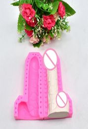 Male Sexy Penis Shape Silicone Soap Moulds Form For Chocolate Resin Gypsum Ice Candle Birthday Party Cake Decoration Dick Adult 2203571789