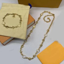 Дизайнерские ювелирные украшения классическое звездное письмо клевер подвесное подвеска для браслетов ожерелья браслеты 18 тыс. Золотая серебряная цепь браслет