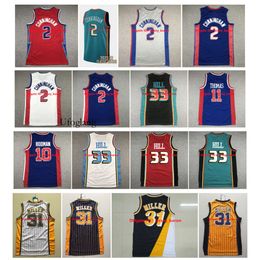 Uf02 2022-23 Classic Edition 2 Cade Cunningham Basketball Jersey Piston 33 Grant Hill Isiah 11 Thomas Dennis 10 Rodman Reggie 31 Miller Red